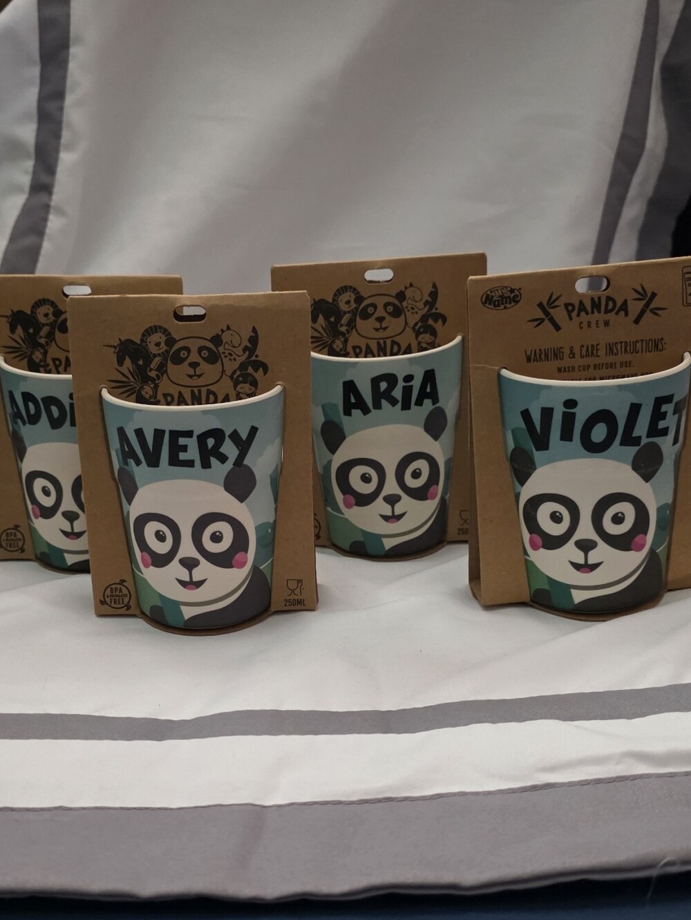 Panda Crew panda Bear Kids Cup - Personalized Name Options